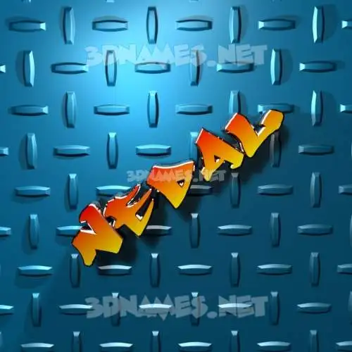 nedal in Grid Style style - 3D name wallpaper nedal in Grid Style style - 3D name wallpaper