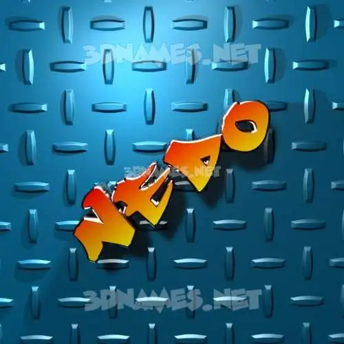 nedo in Grid Style style - 3D name wallpaper