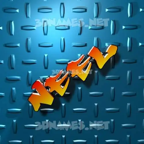neel in Grid Style style - 3D name wallpaper