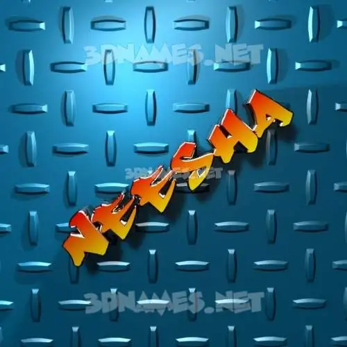 neesha in Grid Style style - 3D name wallpaper