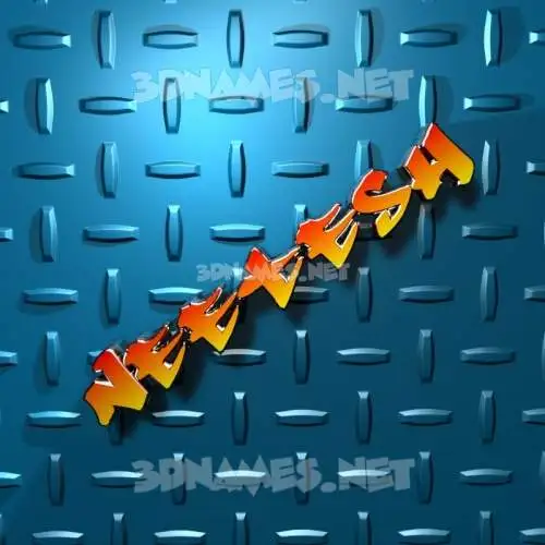 neetesh in Grid Style style - 3D name wallpaper