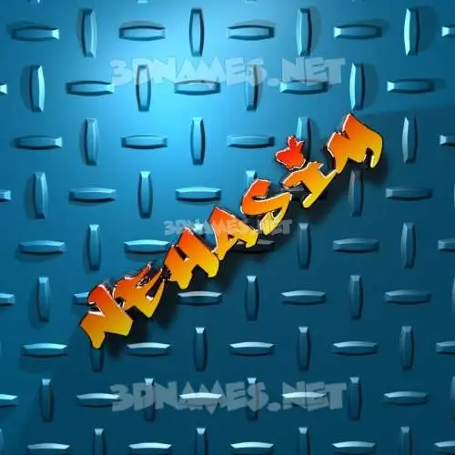 nehasim in Grid Style style - 3D name wallpaper