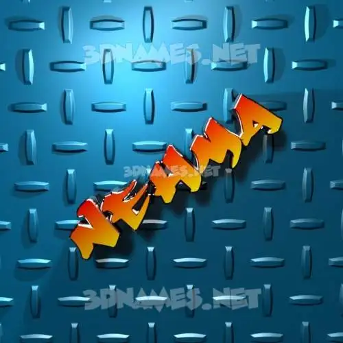 nehma in Grid Style style - 3D name wallpaper