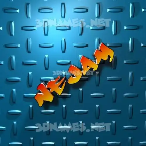 nejam in Grid Style style - 3D name wallpaper