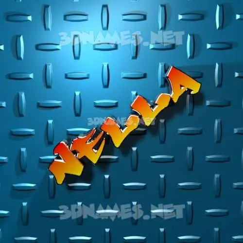 nella in Grid Style style - 3D name wallpaper