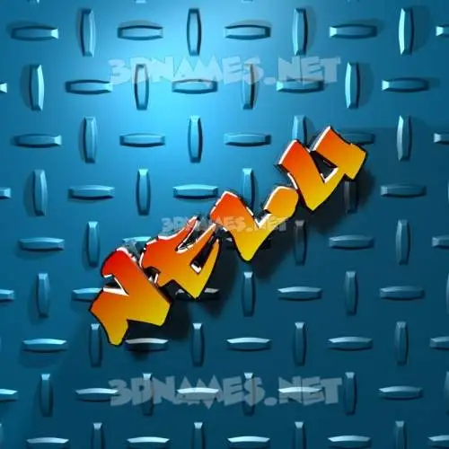 nelu in Grid Style style - 3D name wallpaper