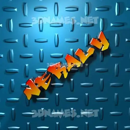 neraly in Grid Style style - 3D name wallpaper