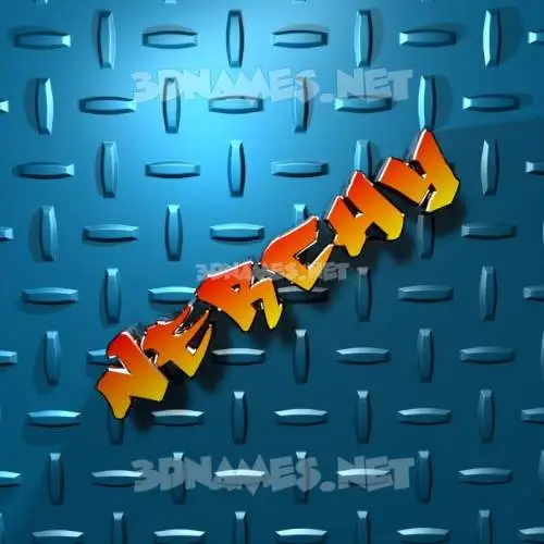 nerchy in Grid Style style - 3D name wallpaper