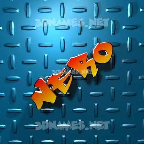 nero in Grid Style style - 3D name wallpaper