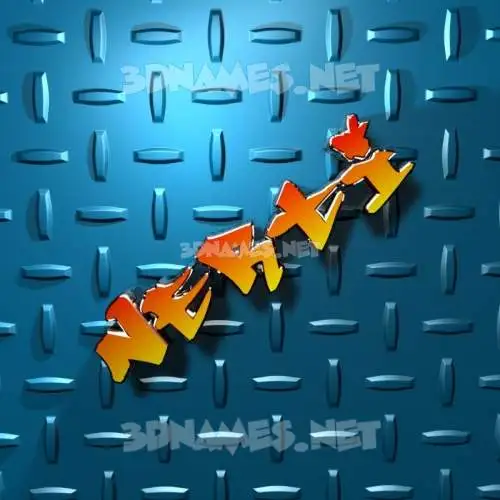 nerti in Grid Style style - 3D name wallpaper