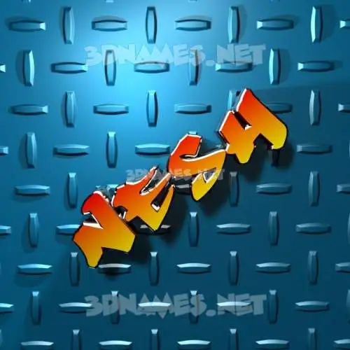 nesh in Grid Style style - 3D name wallpaper