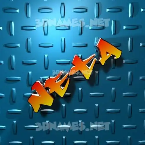 neta in Grid Style style - 3D name wallpaper