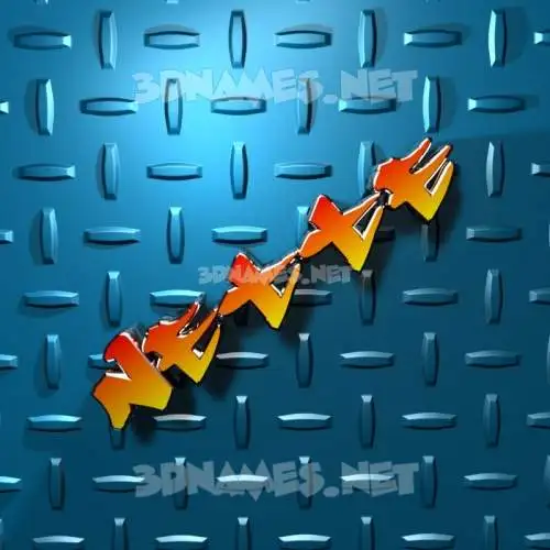 nette in Grid Style style - 3D name wallpaper