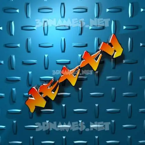 netty in Grid Style style - 3D name wallpaper