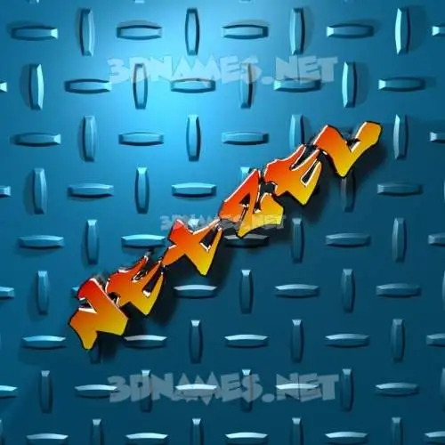 netzel in Grid Style style - 3D name wallpaper