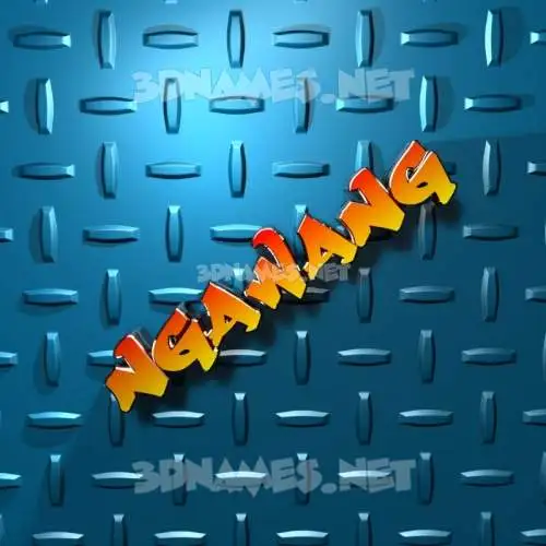 ngawang in Grid Style style - 3D name wallpaper