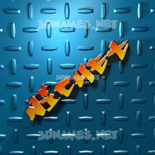nichet in Grid Style style - 3D name wallpaper