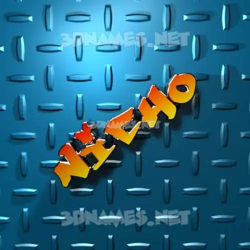 nicho in Grid Style style - 3D name wallpaper nicho in Grid Style style - 3D name wallpaper