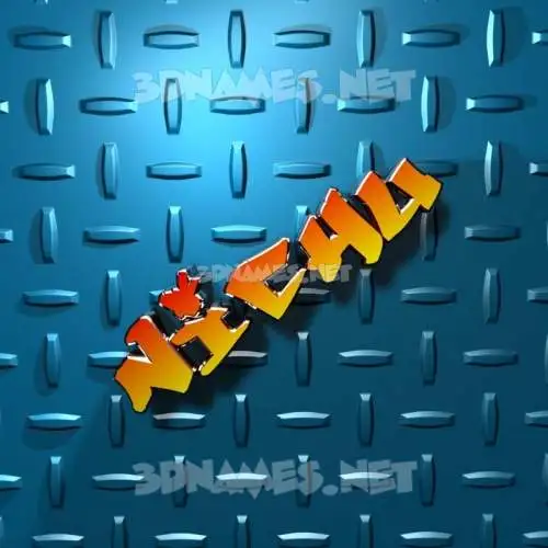 nichu in Grid Style style - 3D name wallpaper nichu in Grid Style style - 3D name wallpaper