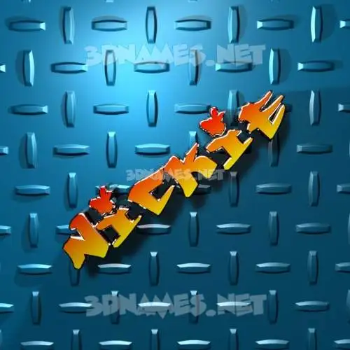 nickie in Grid Style style - 3D name wallpaper nickie in Grid Style style - 3D name wallpaper
