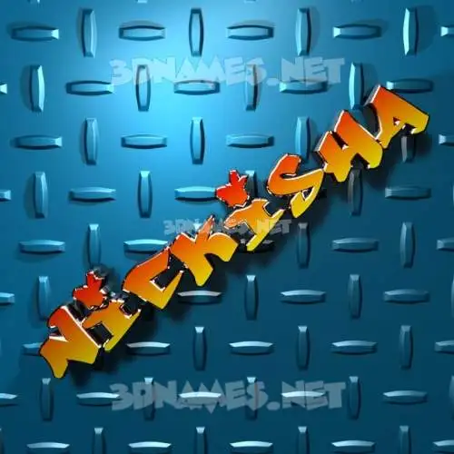 nickisha in Grid Style style - 3D name wallpaper nickisha in Grid Style style - 3D name wallpaper