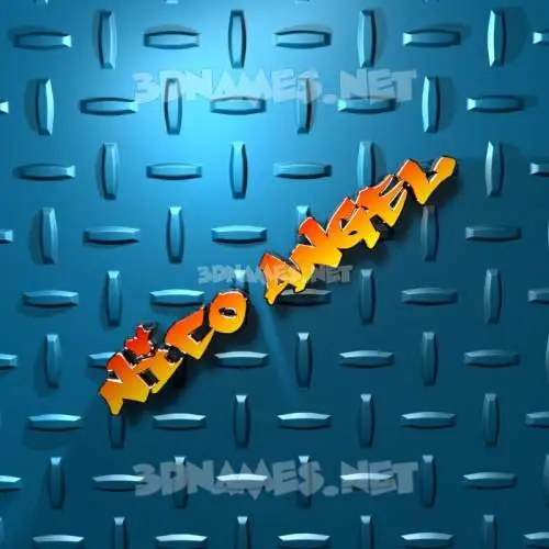 nico angel in Grid Style style - 3D name wallpaper nico angel in Grid Style style - 3D name wallpaper