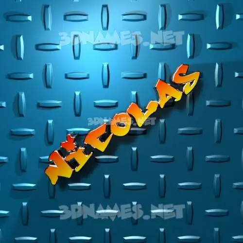 nicolas in Grid Style style - 3D name wallpaper nicolas in Grid Style style - 3D name wallpaper
