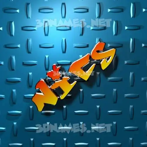 nics in Grid Style style - 3D name wallpaper