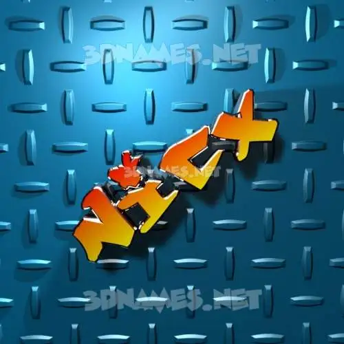 nicx in Grid Style style - 3D name wallpaper nicx in Grid Style style - 3D name wallpaper