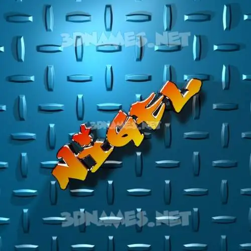 nigel in Grid Style style - 3D name wallpaper