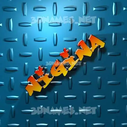 nigina in Grid Style style - 3D name wallpaper nigina in Grid Style style - 3D name wallpaper