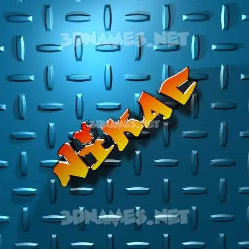nikac in Grid Style style - 3D name wallpaper nikac in Grid Style style - 3D name wallpaper