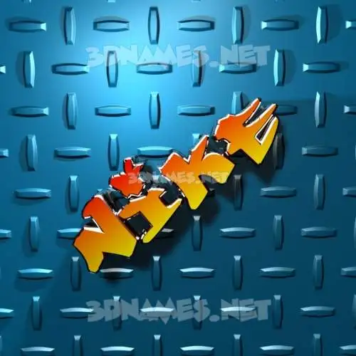 nike in Grid Style style - 3D name wallpaper