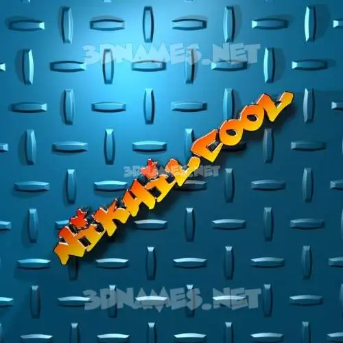 nikhilcool in Grid Style style - 3D name wallpaper
