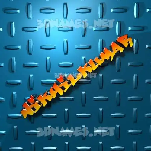 nikhilkumar in Grid Style style - 3D name wallpaper