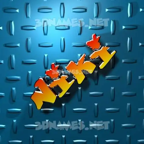 niki in Grid Style style - 3D name wallpaper niki in Grid Style style - 3D name wallpaper