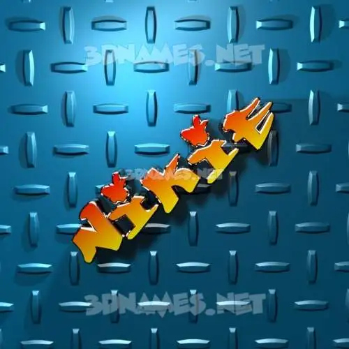 nikie in Grid Style style - 3D name wallpaper