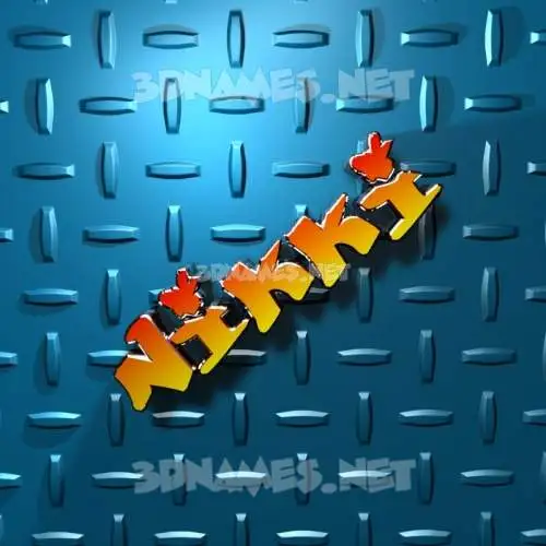 nikki in Grid Style style - 3D name wallpaper nikki in Grid Style style - 3D name wallpaper