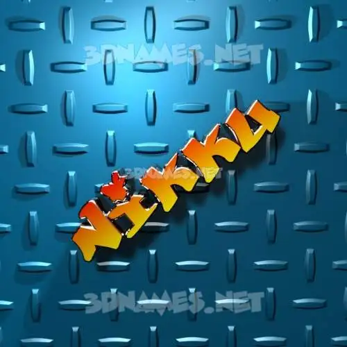 nikku in Grid Style style - 3D name wallpaper nikku in Grid Style style - 3D name wallpaper