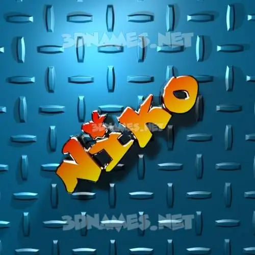 niko in Grid Style style - 3D name wallpaper niko in Grid Style style - 3D name wallpaper