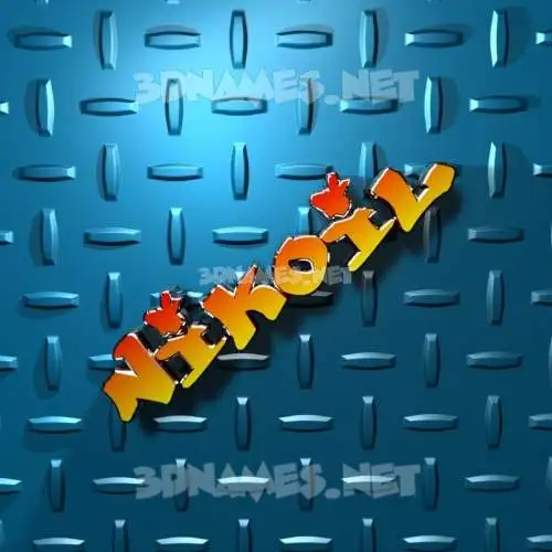 nikoil in Grid Style style - 3D name wallpaper nikoil in Grid Style style - 3D name wallpaper