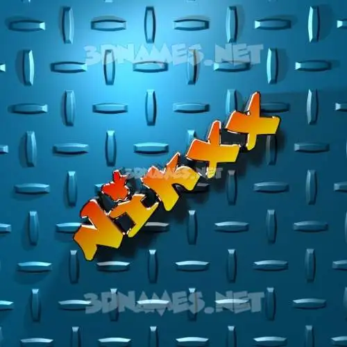 nikxx in Grid Style style - 3D name wallpaper nikxx in Grid Style style - 3D name wallpaper