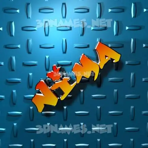 nima in Grid Style style - 3D name wallpaper nima in Grid Style style - 3D name wallpaper