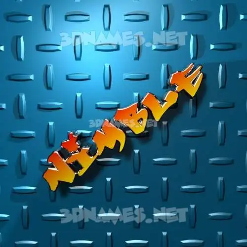 nimble in Grid Style style - 3D name wallpaper