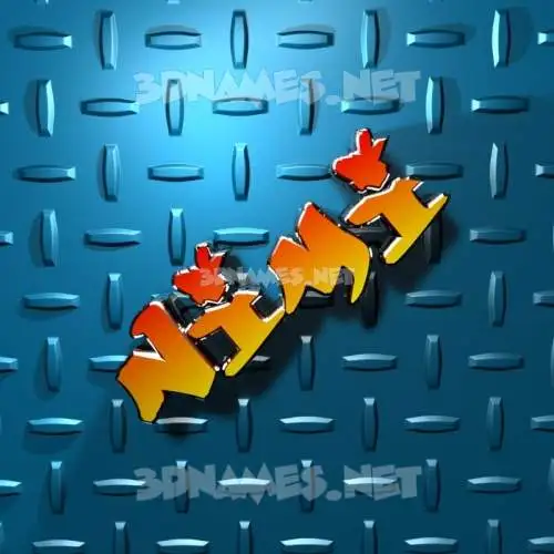 nimi in Grid Style style - 3D name wallpaper