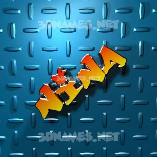 nina in Grid Style style - 3D name wallpaper nina in Grid Style style - 3D name wallpaper