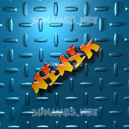 ninik in Grid Style style - 3D name wallpaper ninik in Grid Style style - 3D name wallpaper