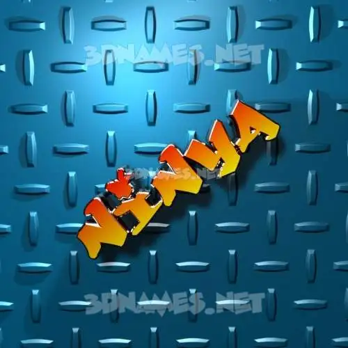 ninya in Grid Style style - 3D name wallpaper ninya in Grid Style style - 3D name wallpaper