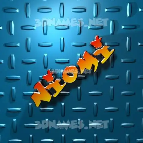 niomi in Grid Style style - 3D name wallpaper niomi in Grid Style style - 3D name wallpaper
