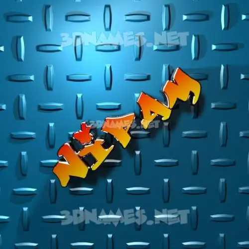nipam in Grid Style style - 3D name wallpaper
